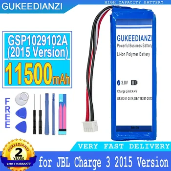 GUKEEDIANZI Батерия за JBL Charge 3, Замяна на Bateria с безплатни инструменти, 11500mAh, GSP1029102A, 2015, 2016 Версия