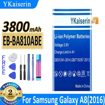 YKaiserin EB-BA810ABE За Samsung телефон батерия 3800mAh за Samsung Galaxy A8 2016 SM-A810F A810F A810 подмяна батерии